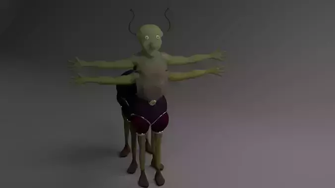 alien creature 3D model