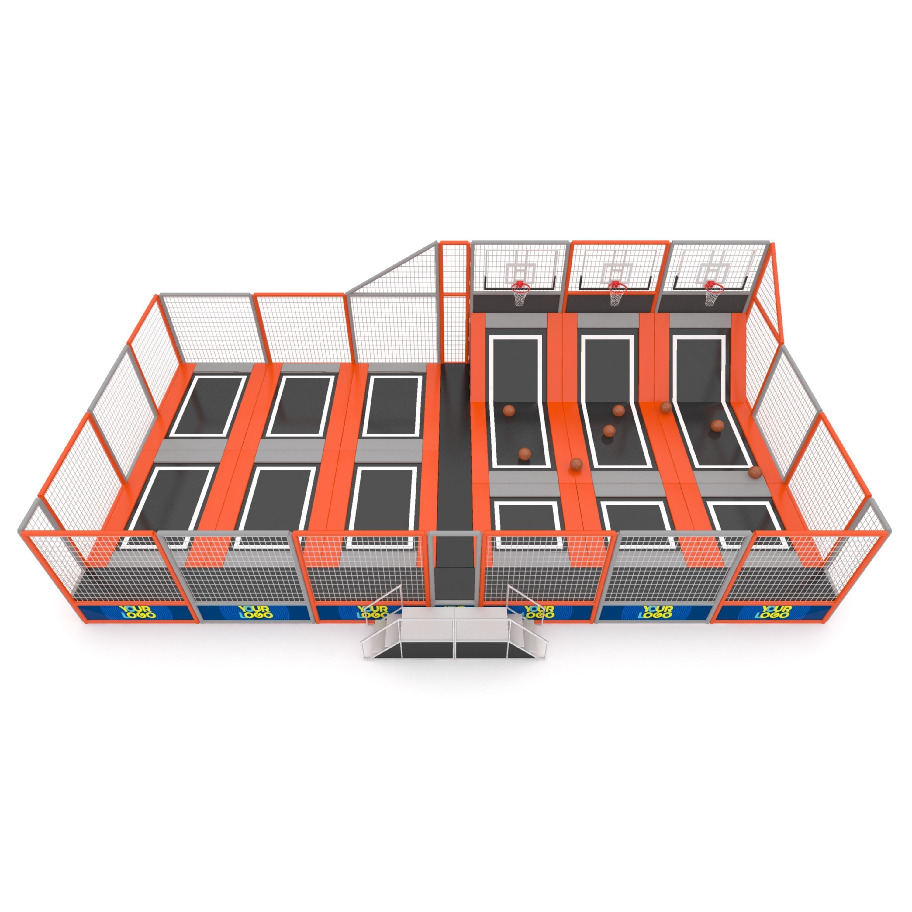 Trampoline Park 3D model_3
