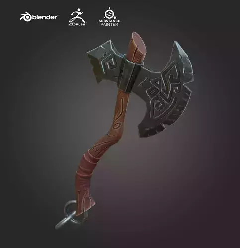 Stylized axe  Game Ready