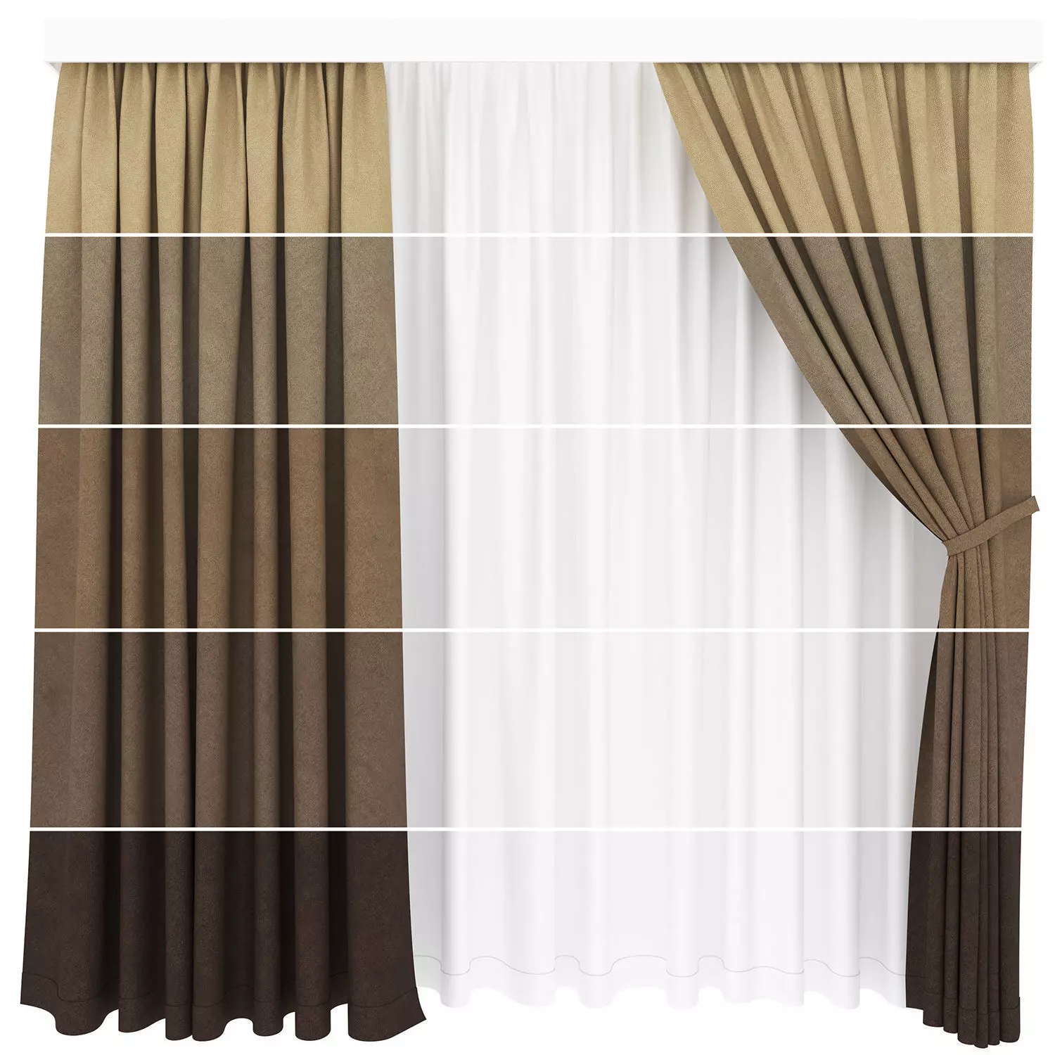 Curtain Adventage Set 1 3D model_0