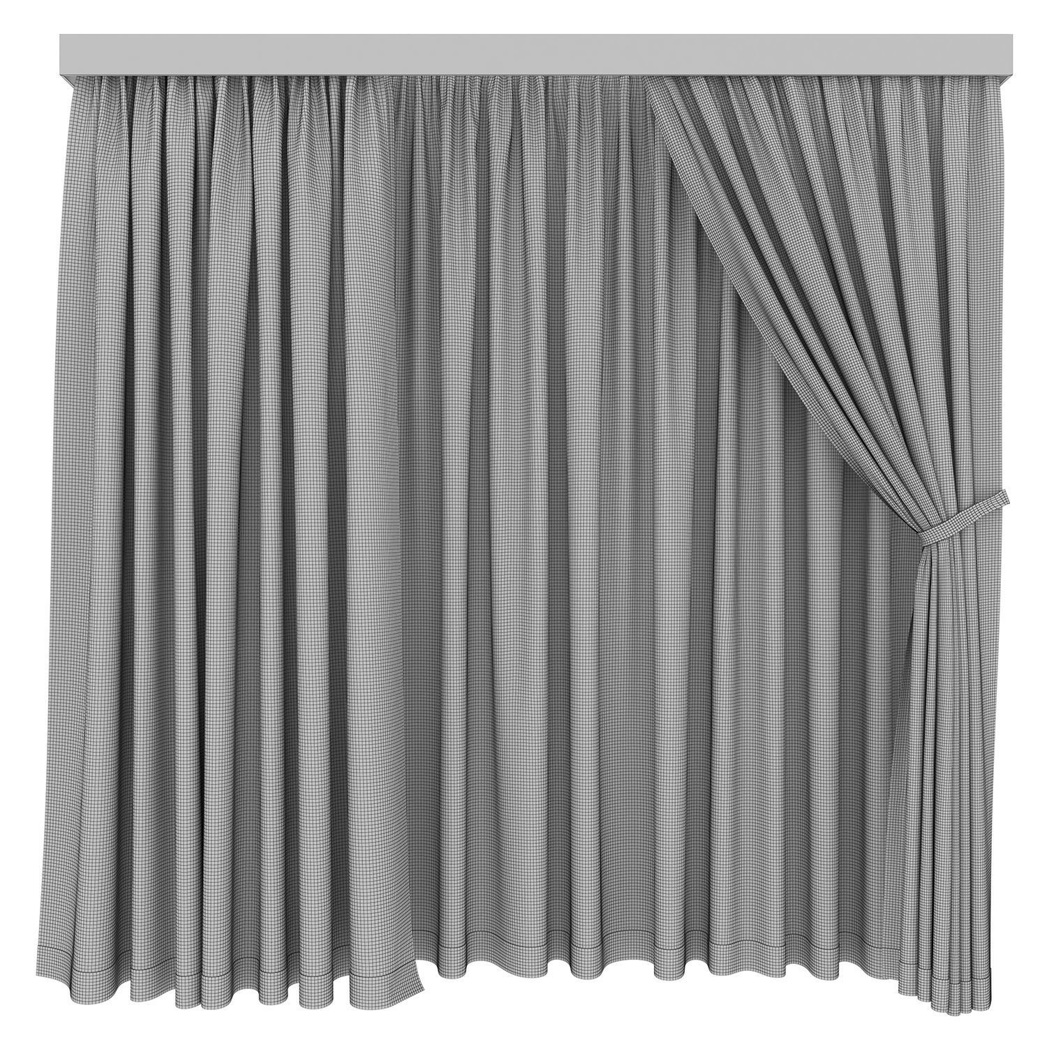 Curtain Adventage Set 1 3D model_7