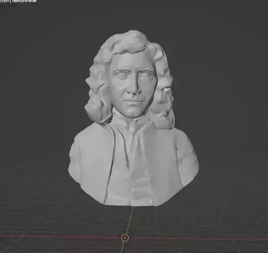 Isaac Newton Relief 3D print model
