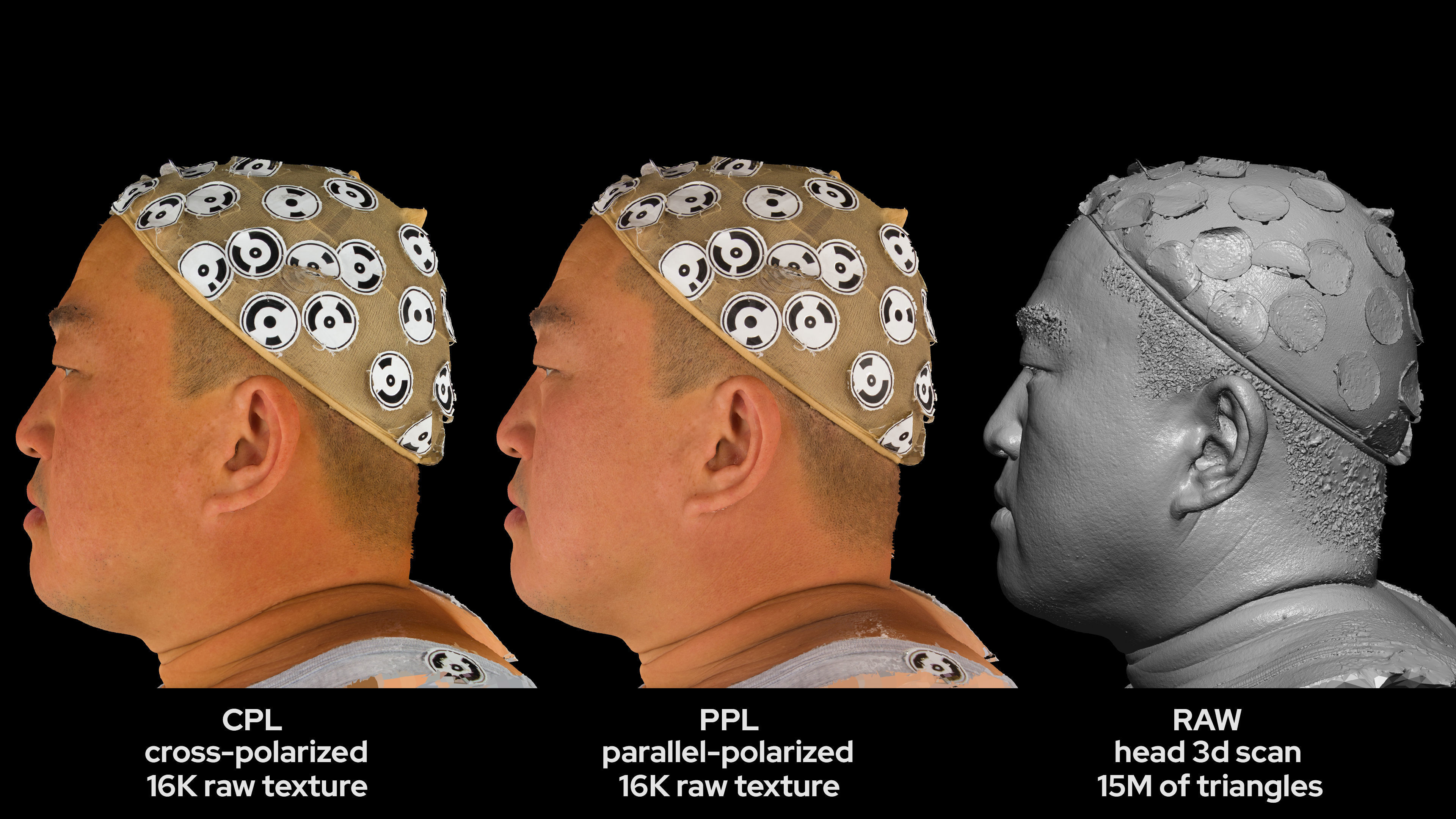 Asian Male 40s head scan 018 3D model_6