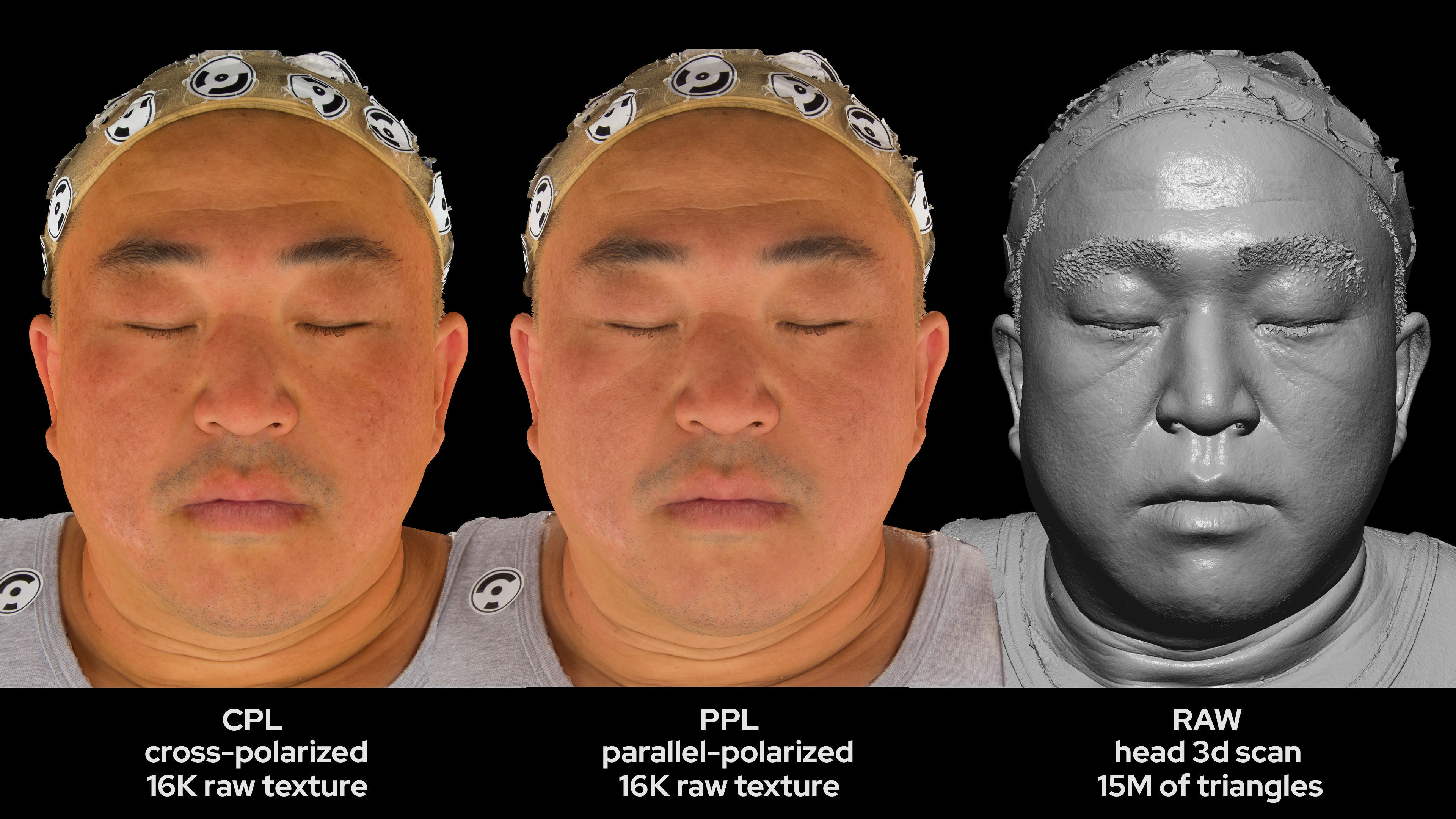Asian Male 40s head scan 018 3D model_5