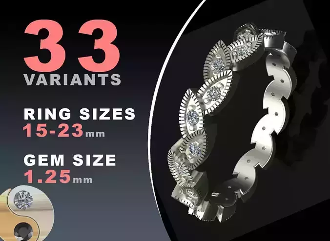 Eternity diamond ring