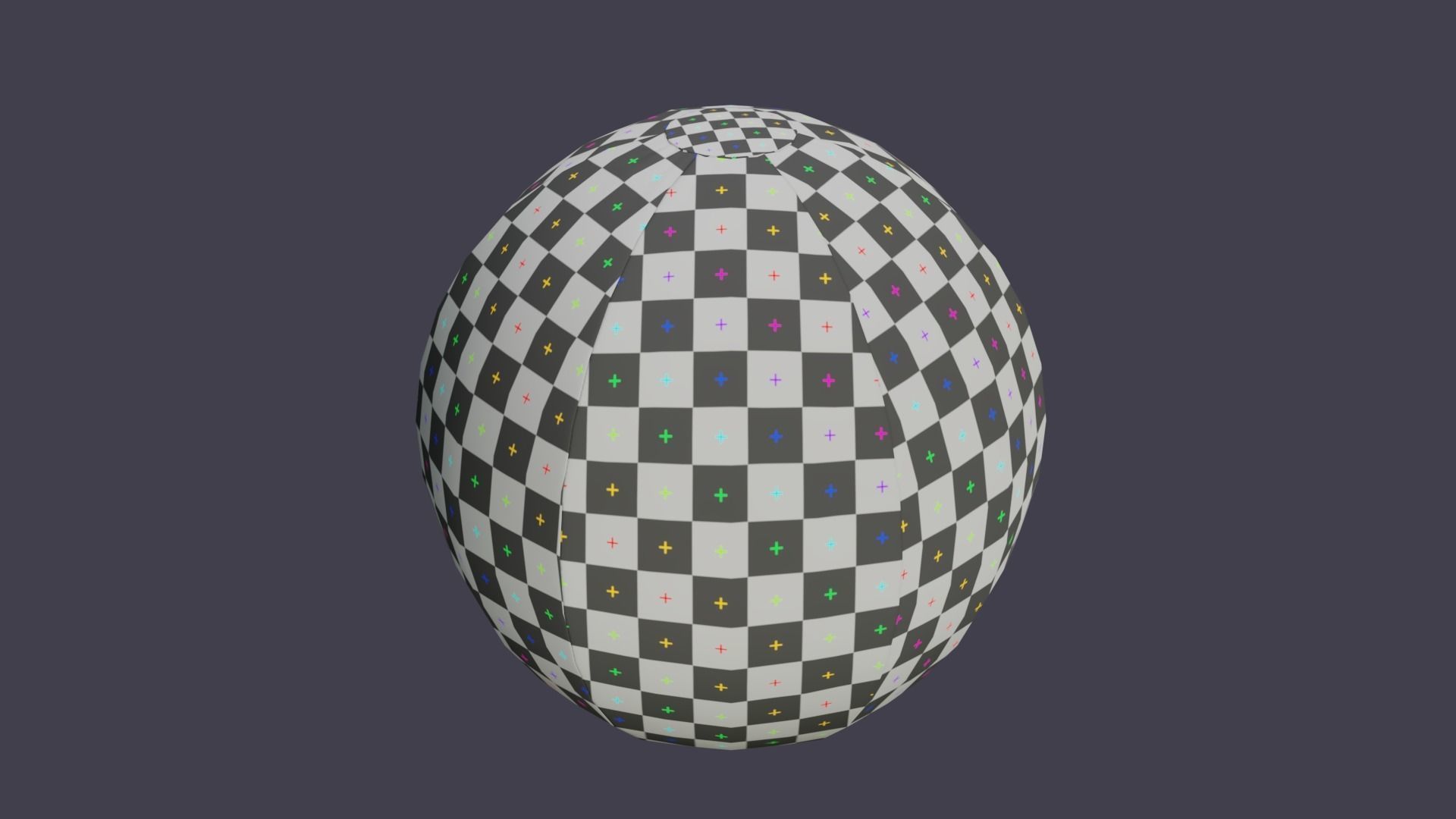 Beach Ball Prop Game-Ready Low-poly 3D model_8