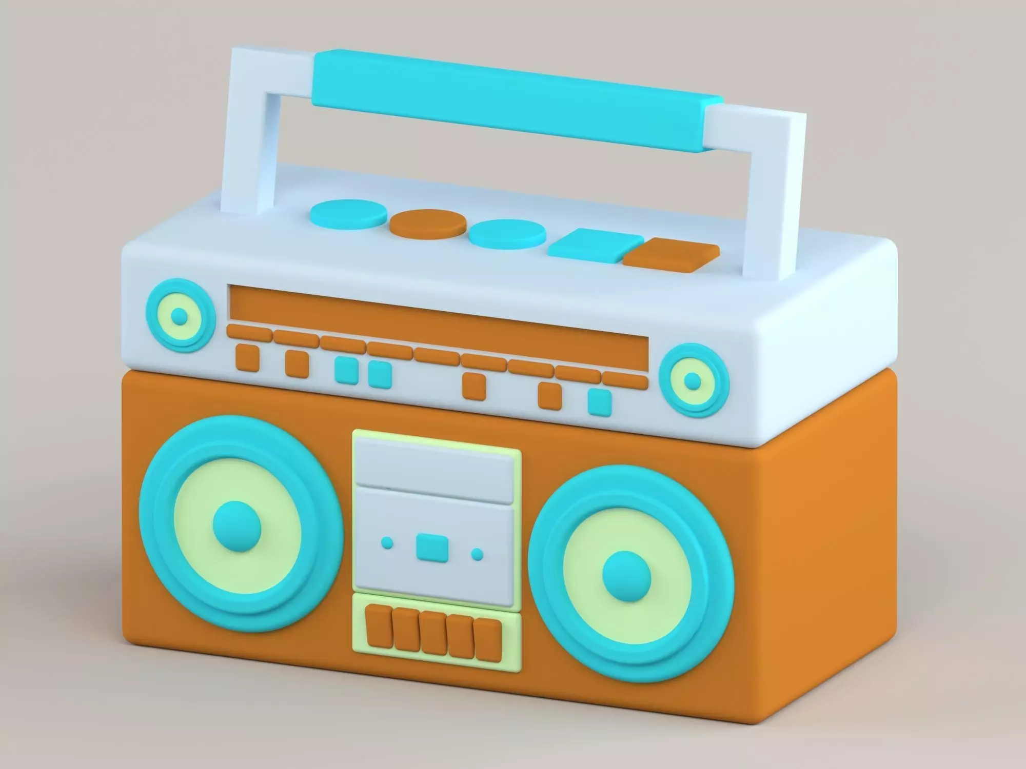 Speaker Radio 7786 Low-poly 3D model