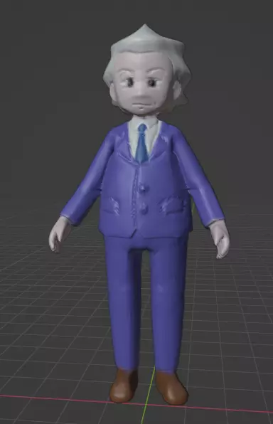 Mr Stone pokemon trainer 3D print model_0