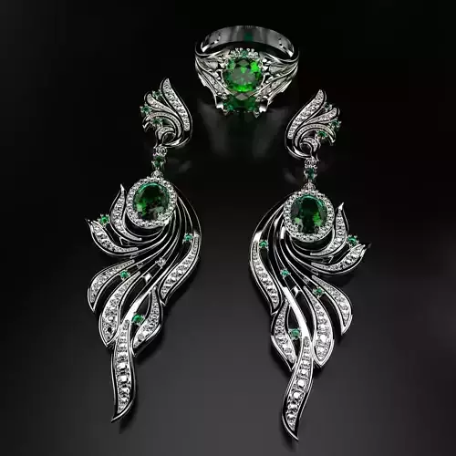 Fancy Flow Earring  3D print model