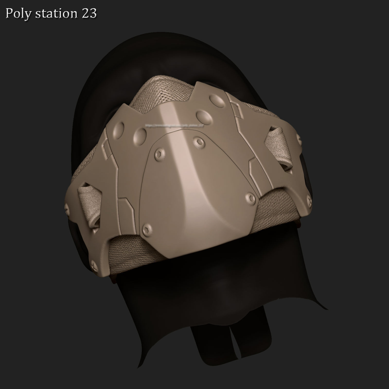 sci fi face mask v1 highpoly zbrush sculpt 3D model_4