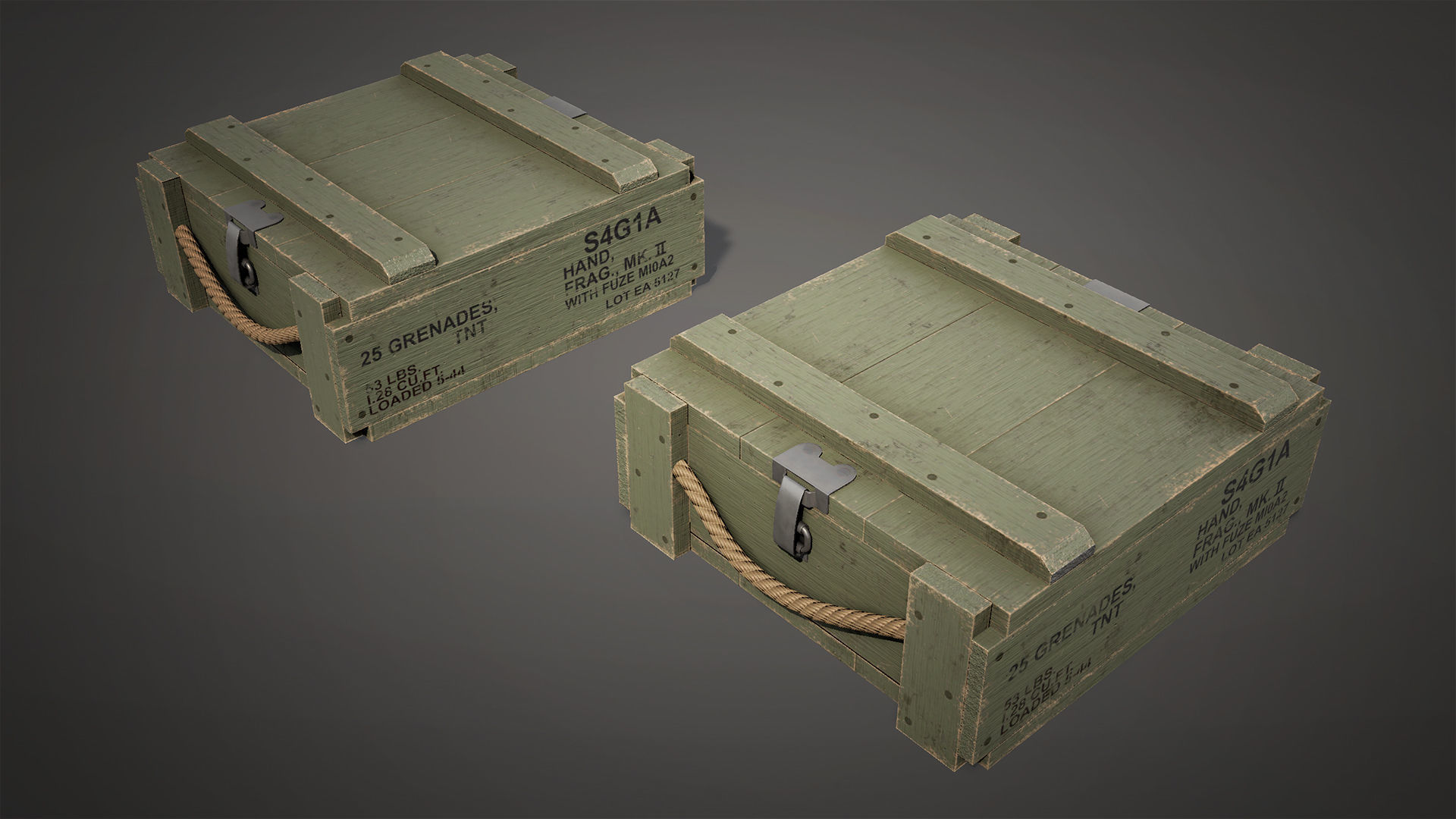 Defense Line Vol4 - Explosive Essentials Free low-poly 3D model_4