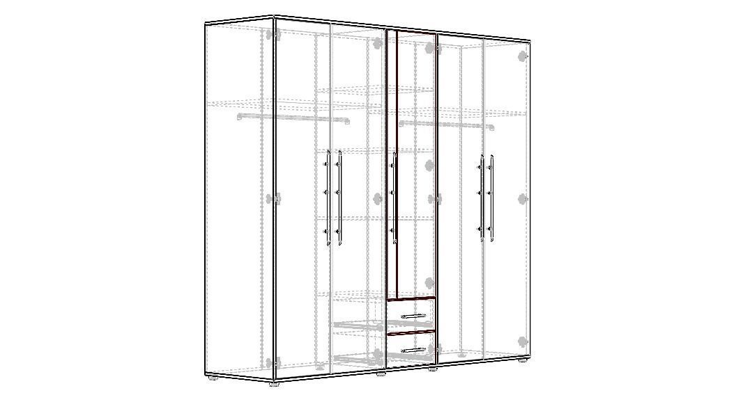 Clear Modular Wardrobe 2 m 3D model_19