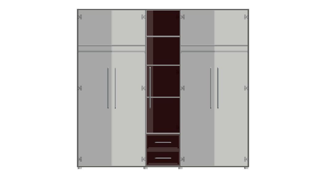 Clear Modular Wardrobe 2 m 3D model_9