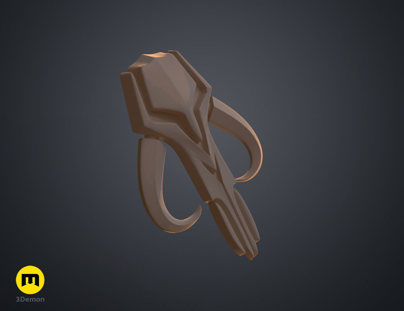 Mythosaur Sigil of Bo-Katan - The Mandalorian Free 3D print model_1