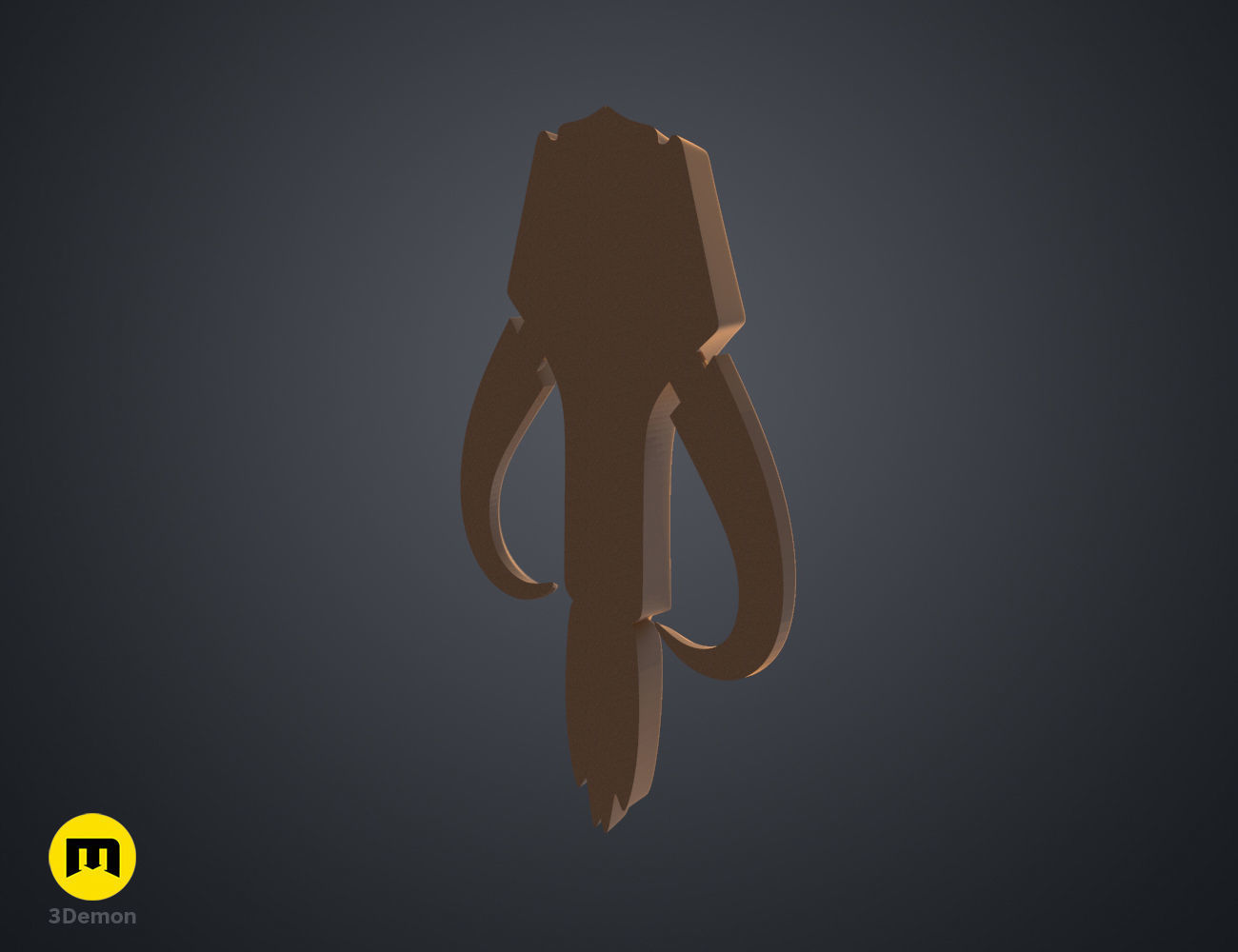 Mythosaur Sigil of Bo-Katan - The Mandalorian Free 3D print model_4