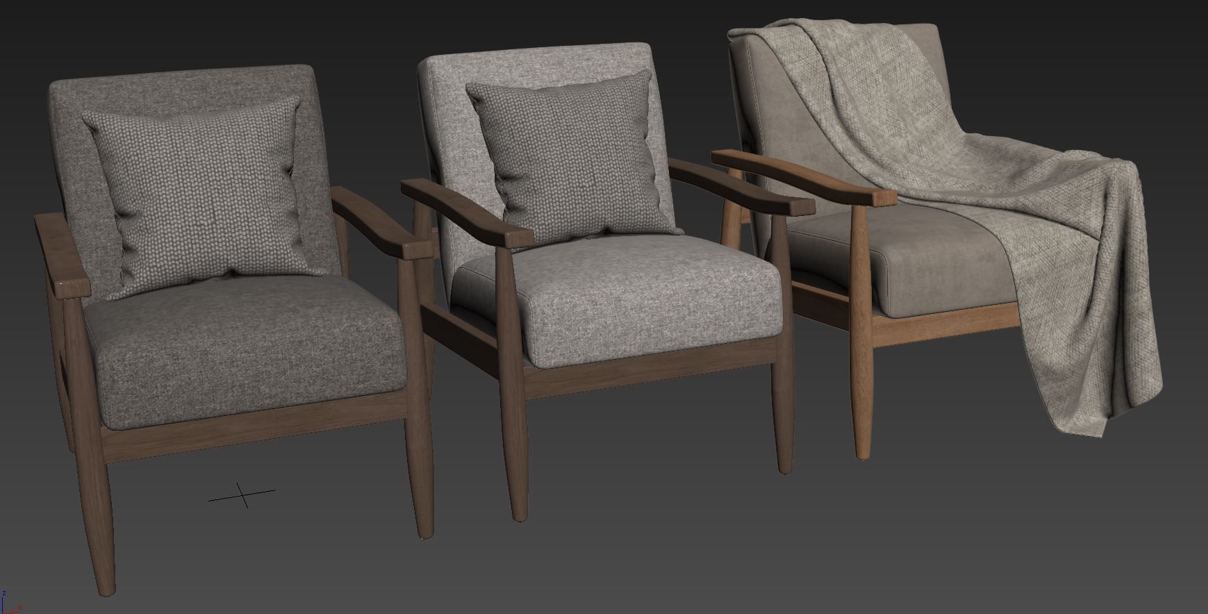 Asher Accent Chair by Comfort Pointe 3D model_5