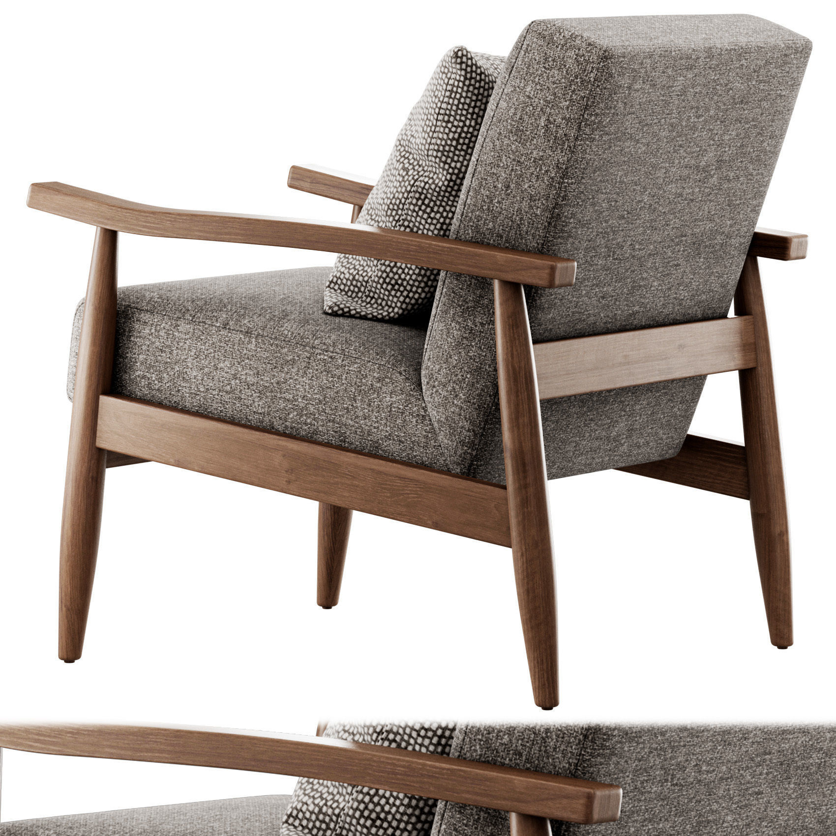 Asher Accent Chair by Comfort Pointe 3D model_1