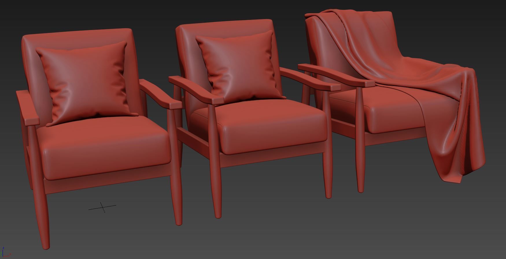 Asher Accent Chair by Comfort Pointe 3D model_6