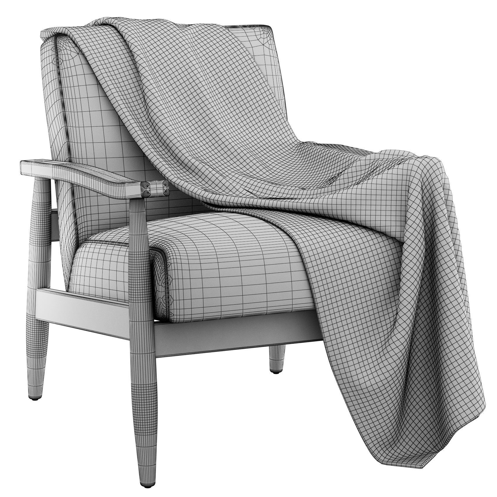 Asher Accent Chair by Comfort Pointe 3D model_8