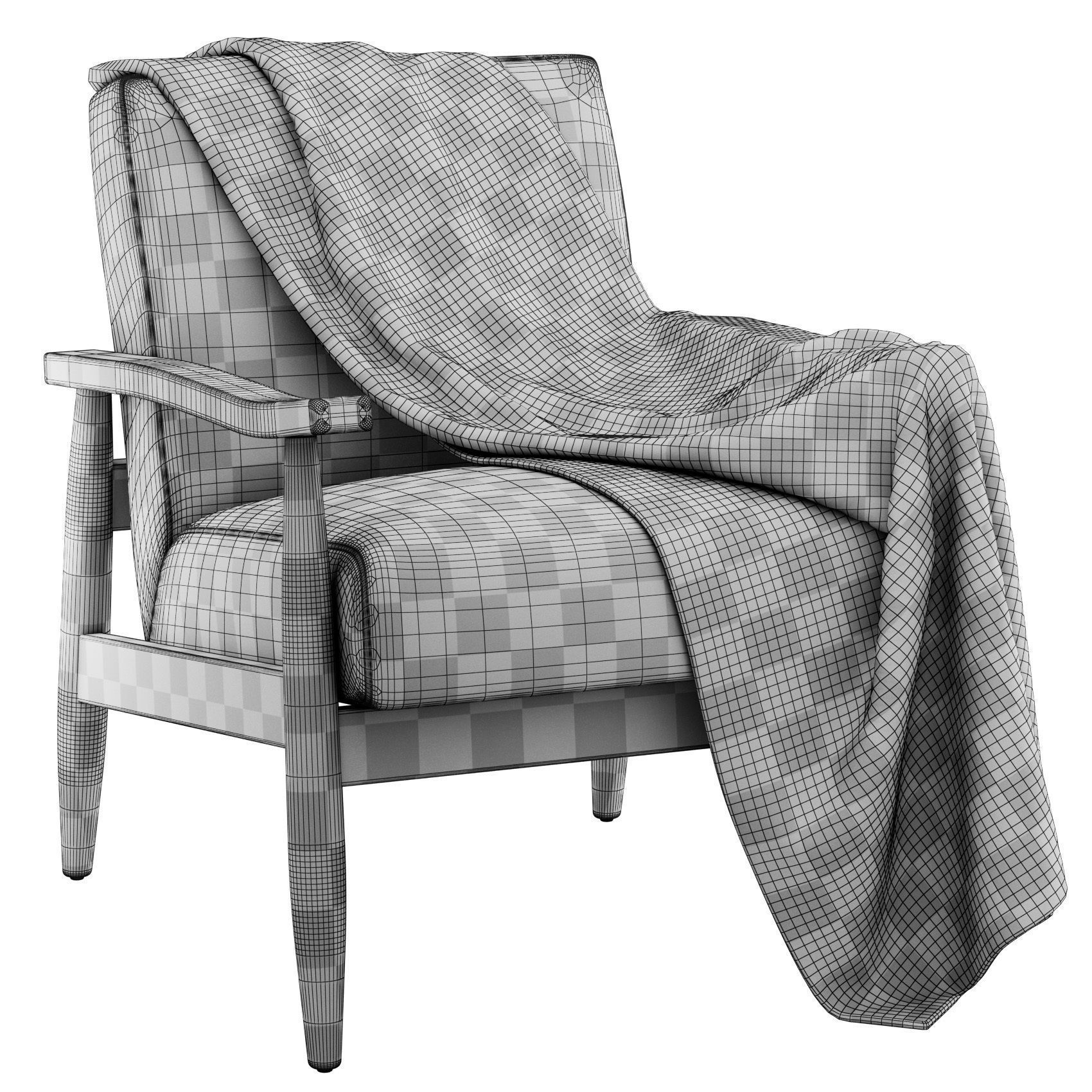 Asher Accent Chair by Comfort Pointe 3D model_4