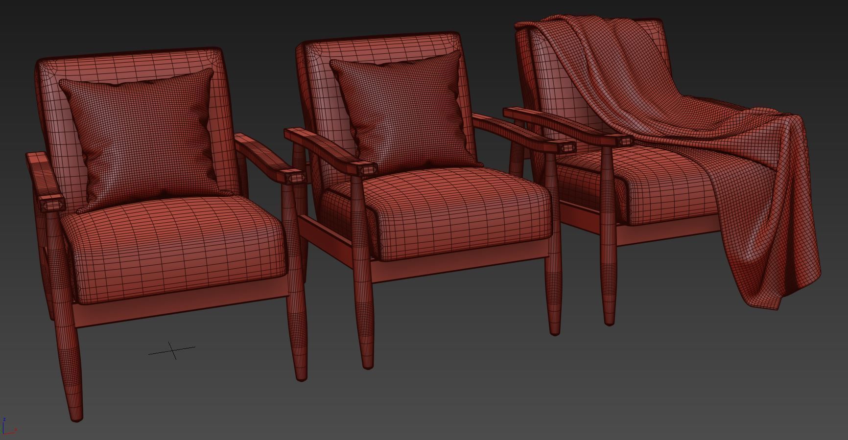 Asher Accent Chair by Comfort Pointe 3D model_7
