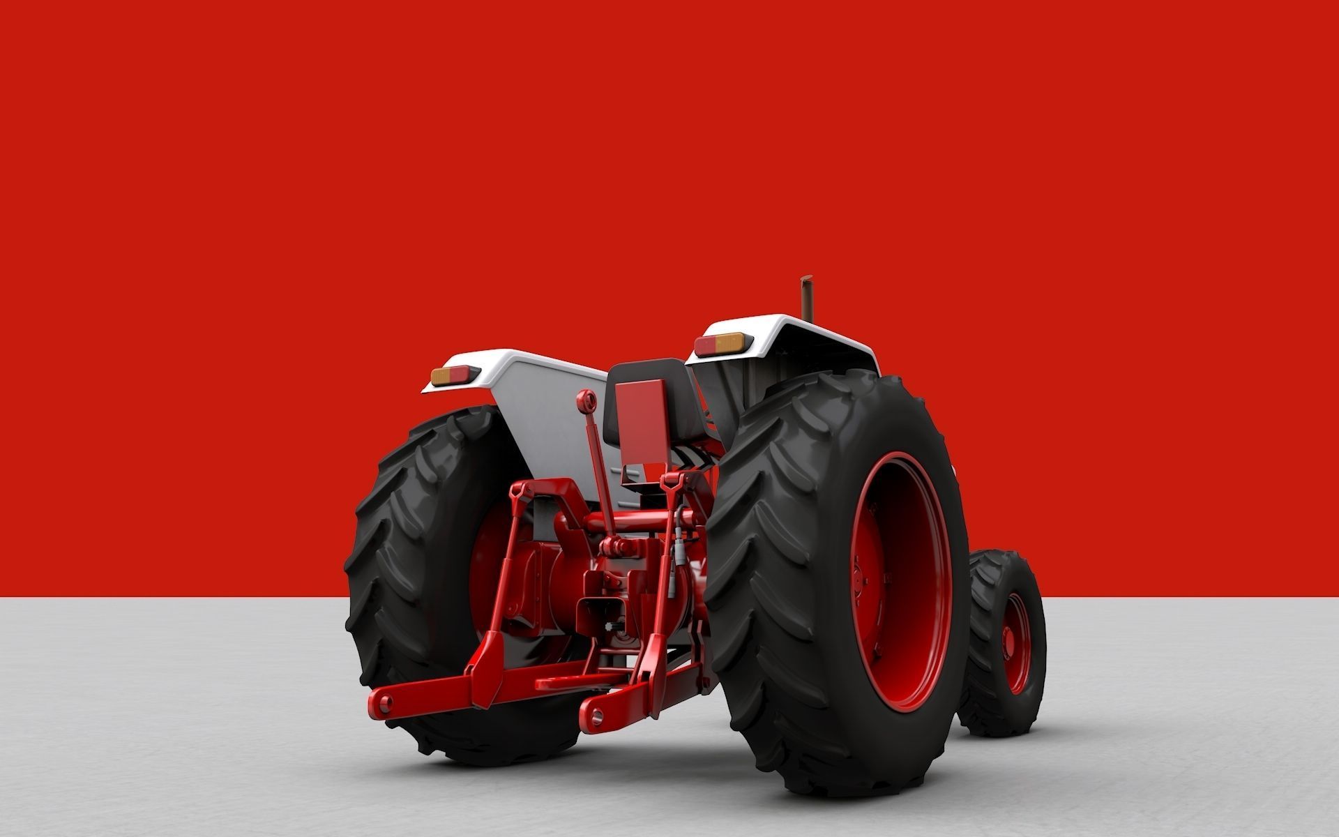 David Brown 1410 1974 Tractor 3D model_12