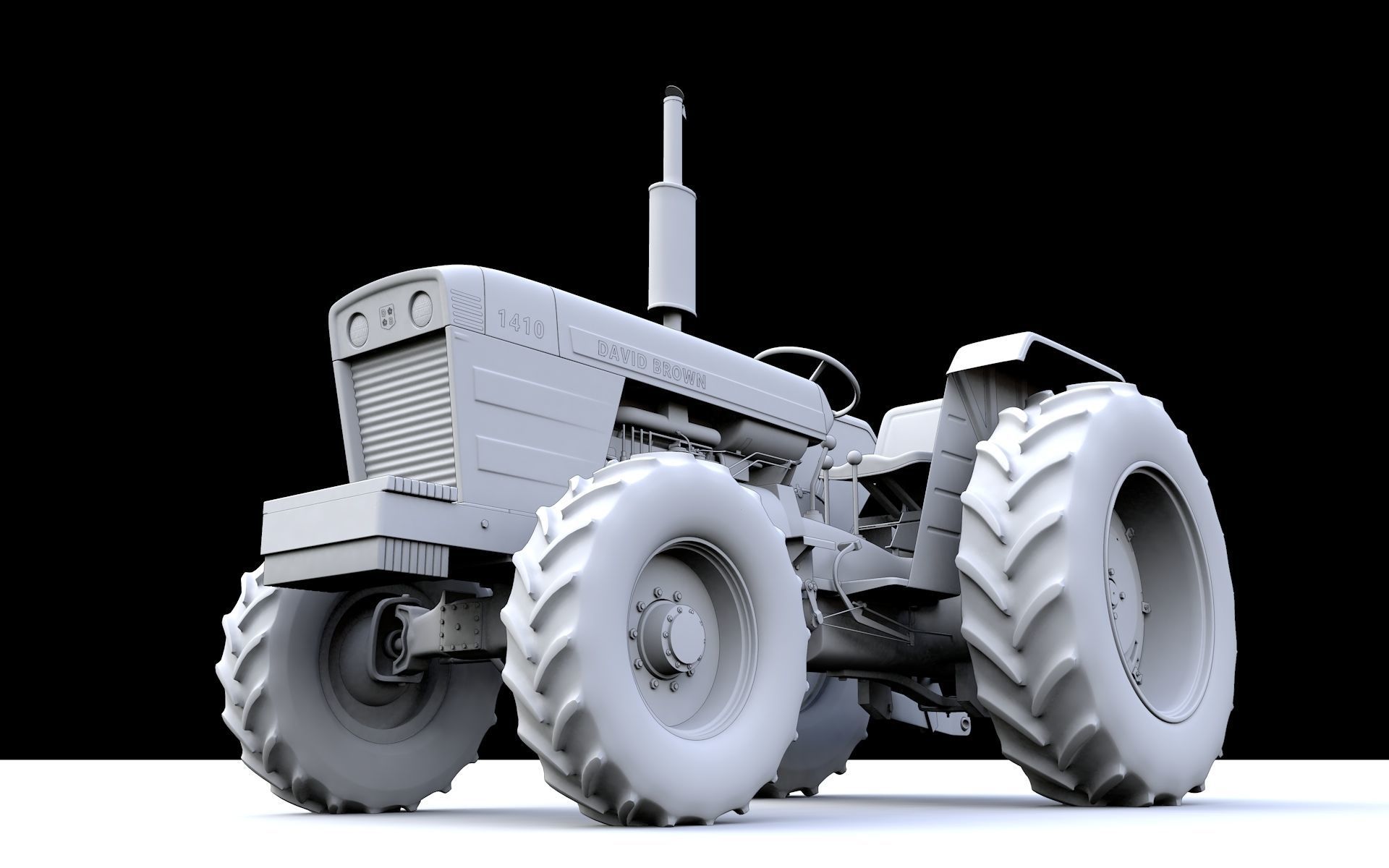 David Brown 1410 1974 Tractor 3D model_16