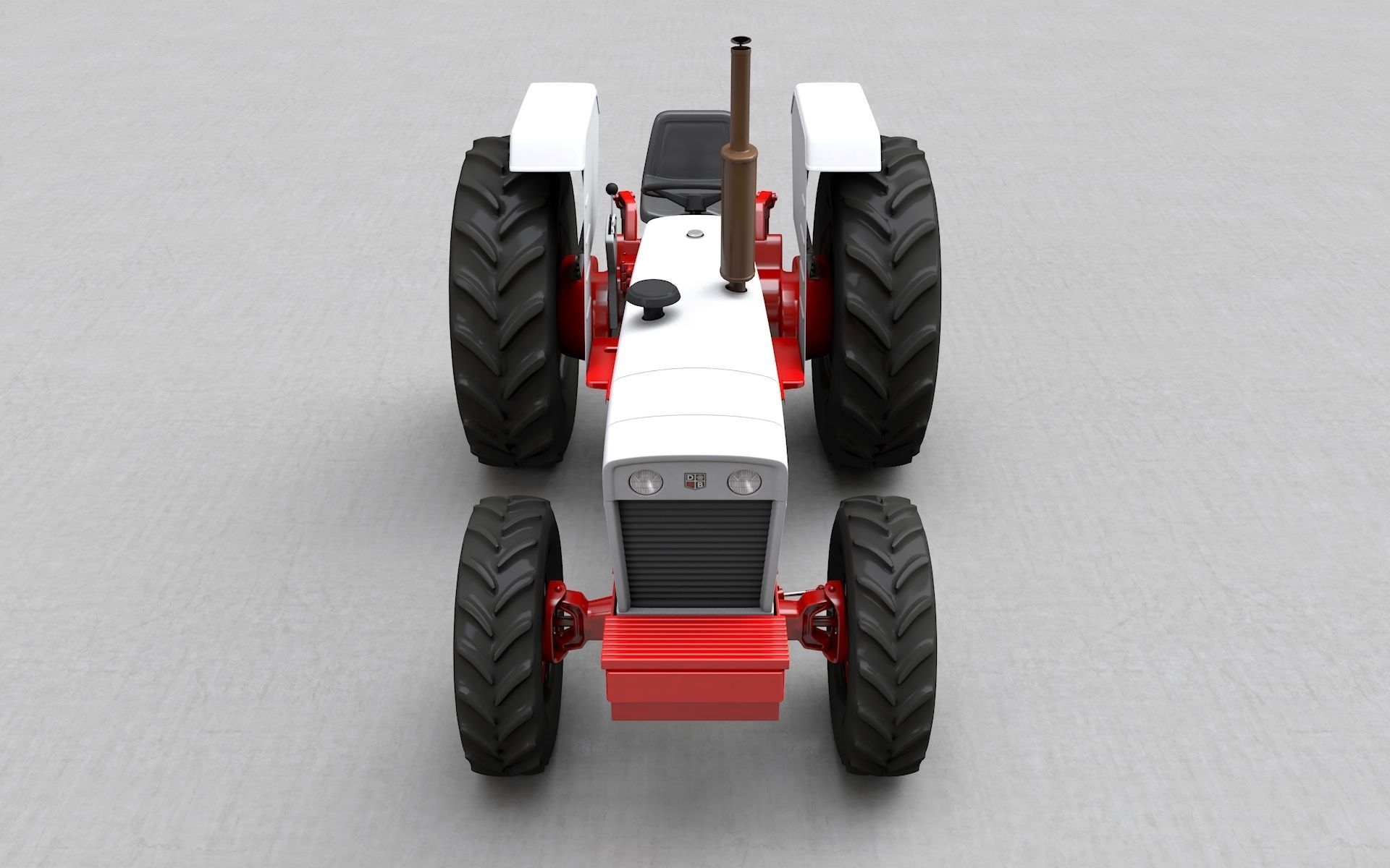 David Brown 1410 1974 Tractor 3D model_7