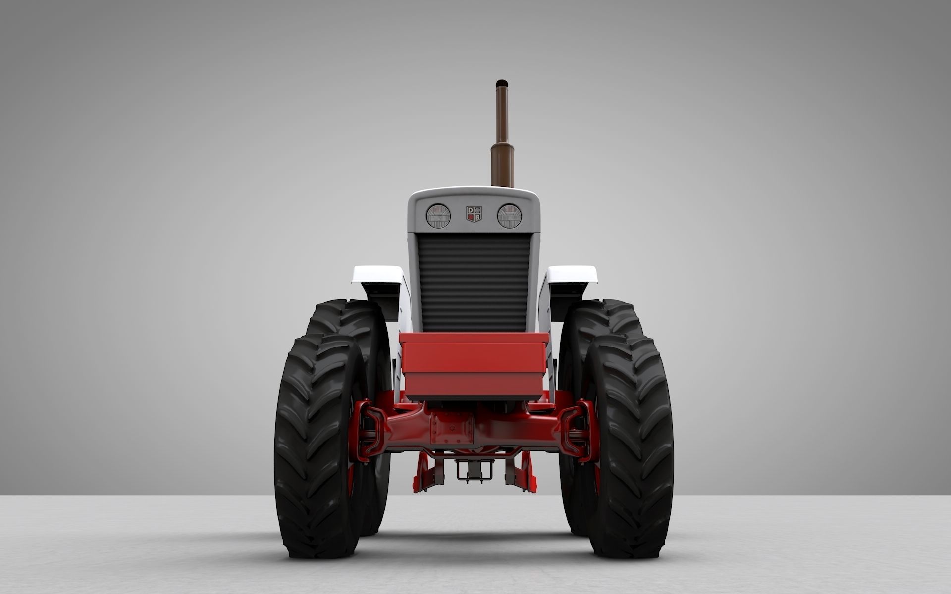David Brown 1410 1974 Tractor 3D model_8