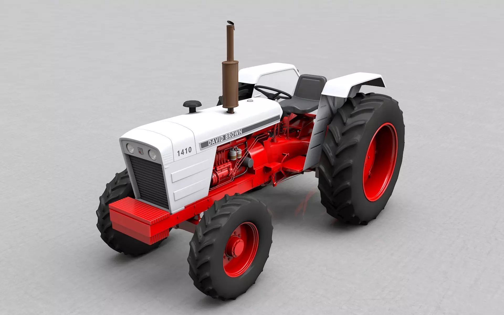 David Brown 1410 1974 Tractor 3D model_0