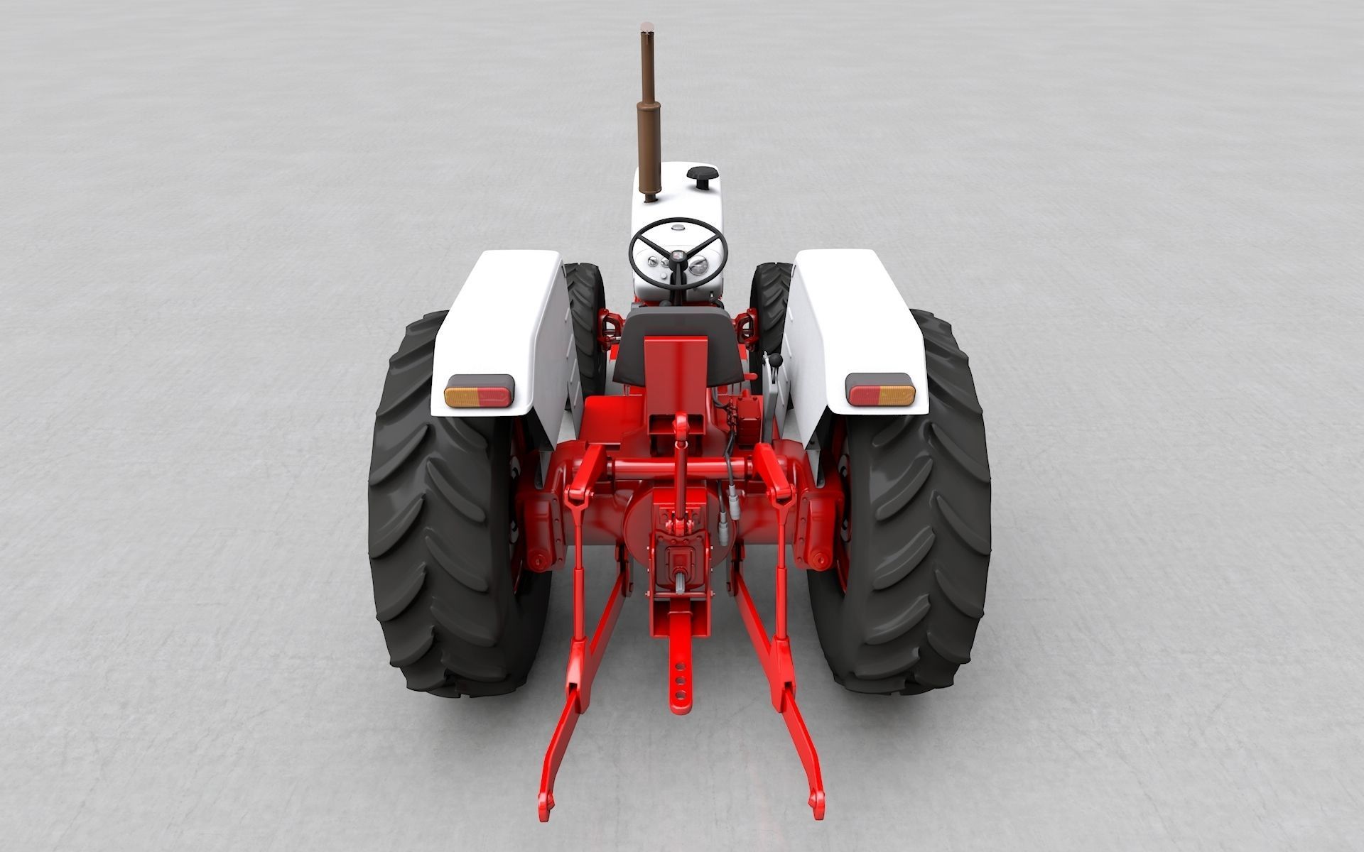 David Brown 1410 1974 Tractor 3D model_4