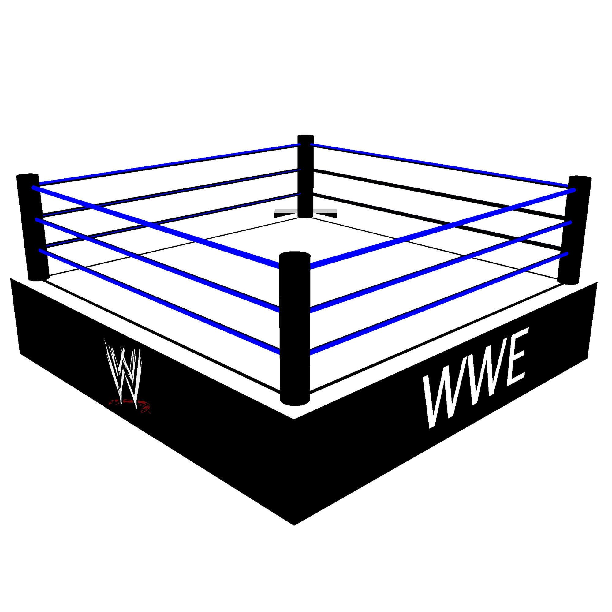 WWE Ring of Wrestling 3D Model Low-poly 3D model_3