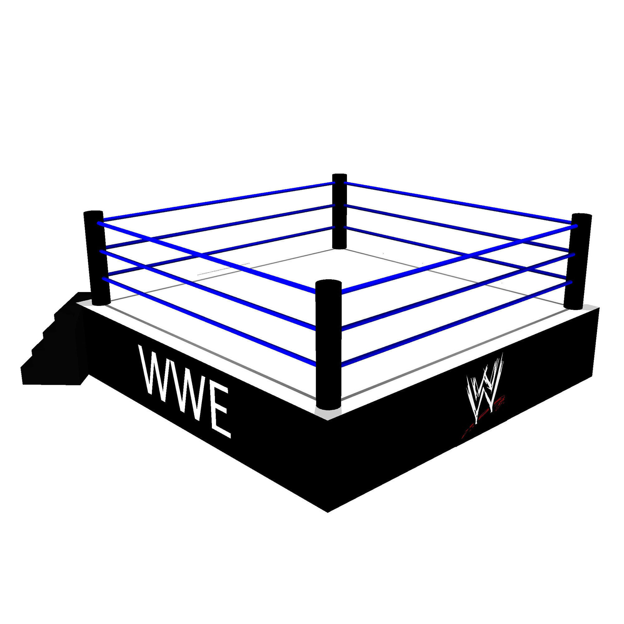 WWE Ring of Wrestling 3D Model Low-poly 3D model_2