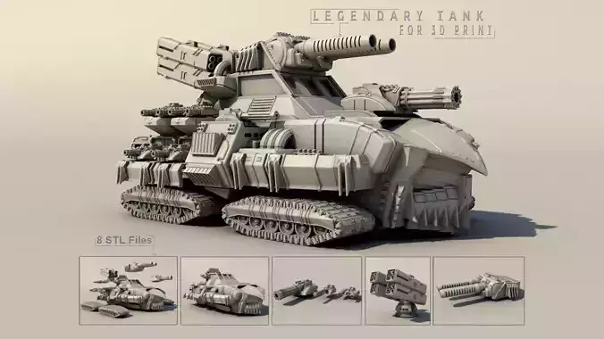 Legendary tank 3D print model