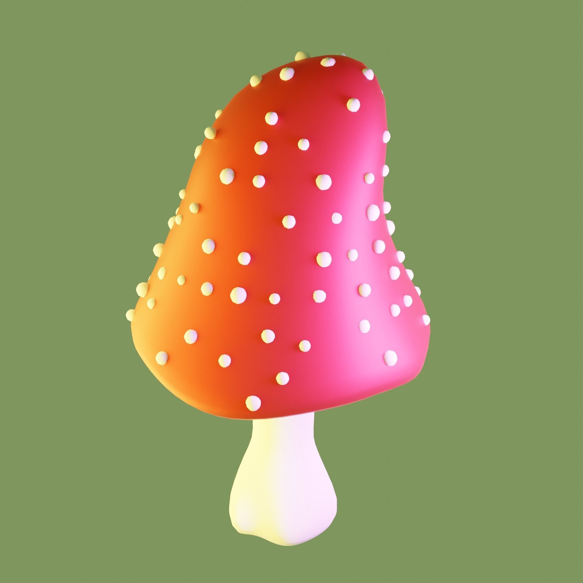 Magic mushrooms in the bottle 3D model_11