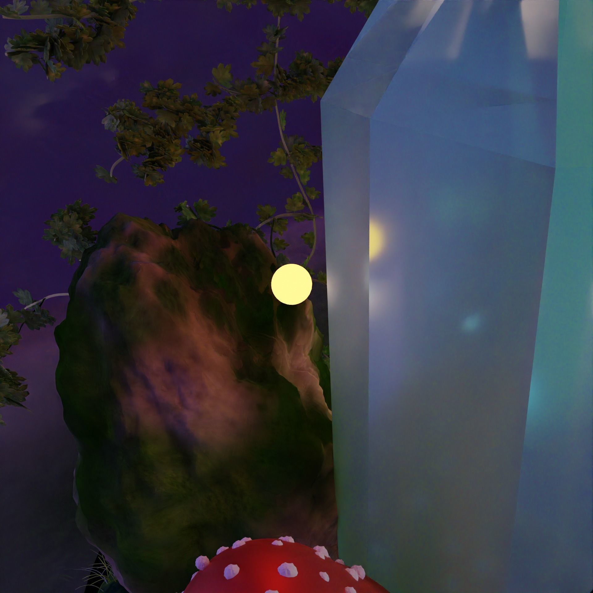 Magic mushrooms in the bottle 3D model_3