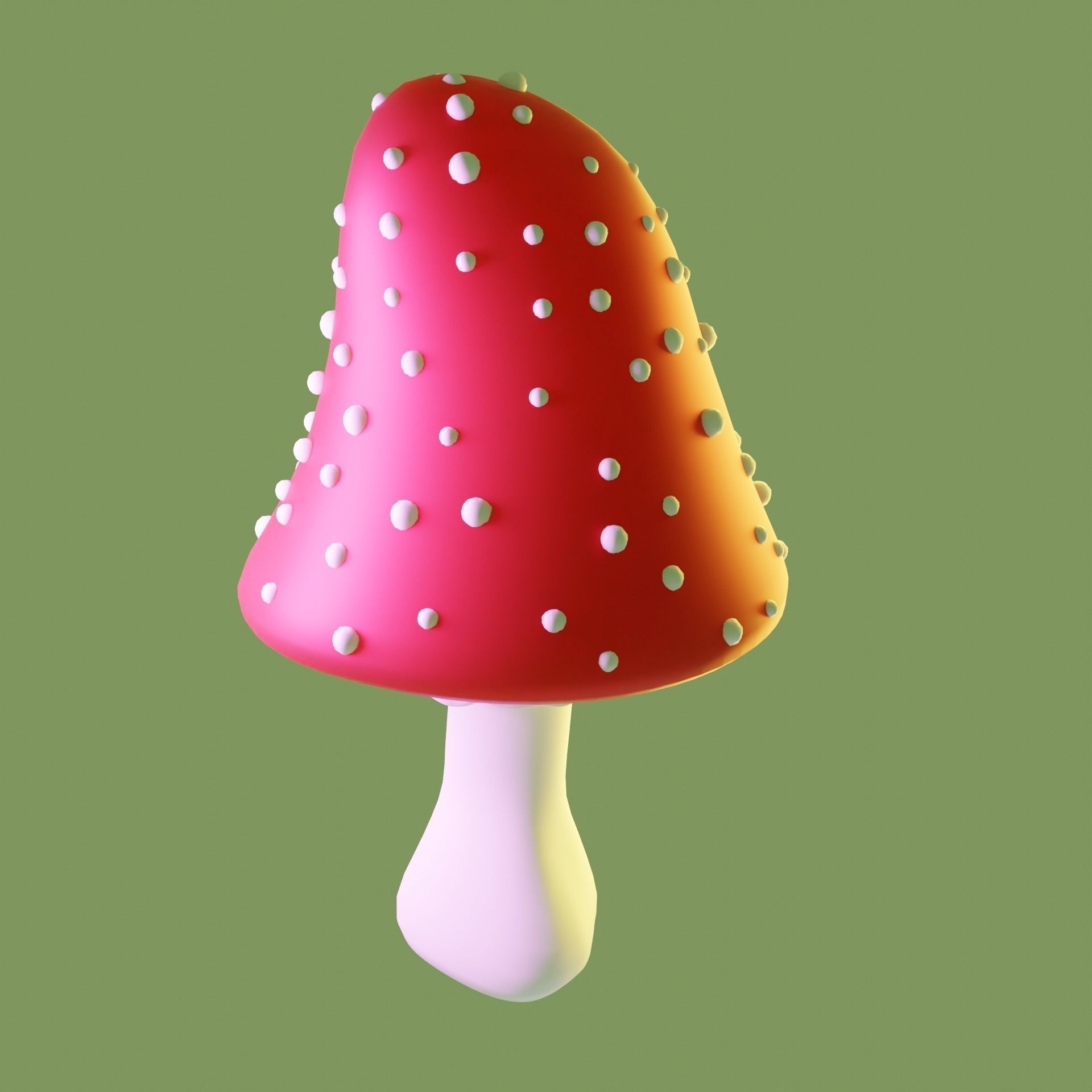 Magic mushrooms in the bottle 3D model_9
