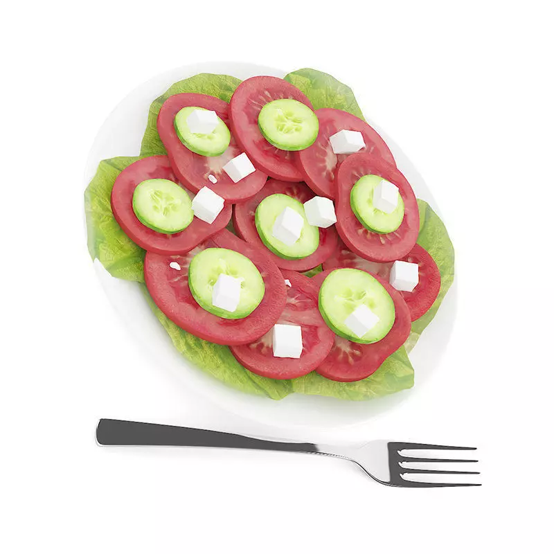 Tomato Salad 3D model_0