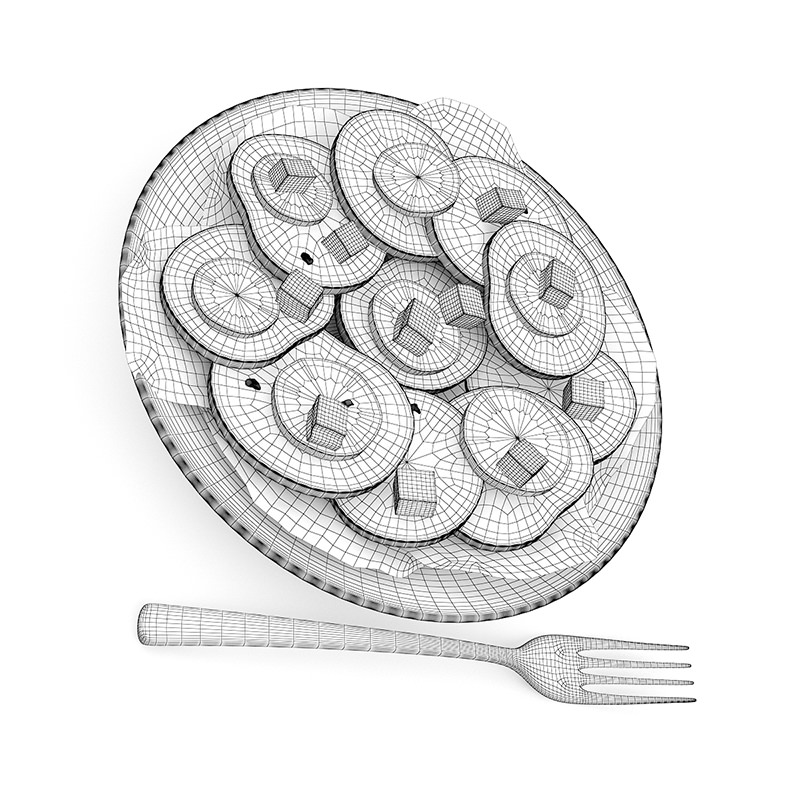 Tomato Salad 3D model_2