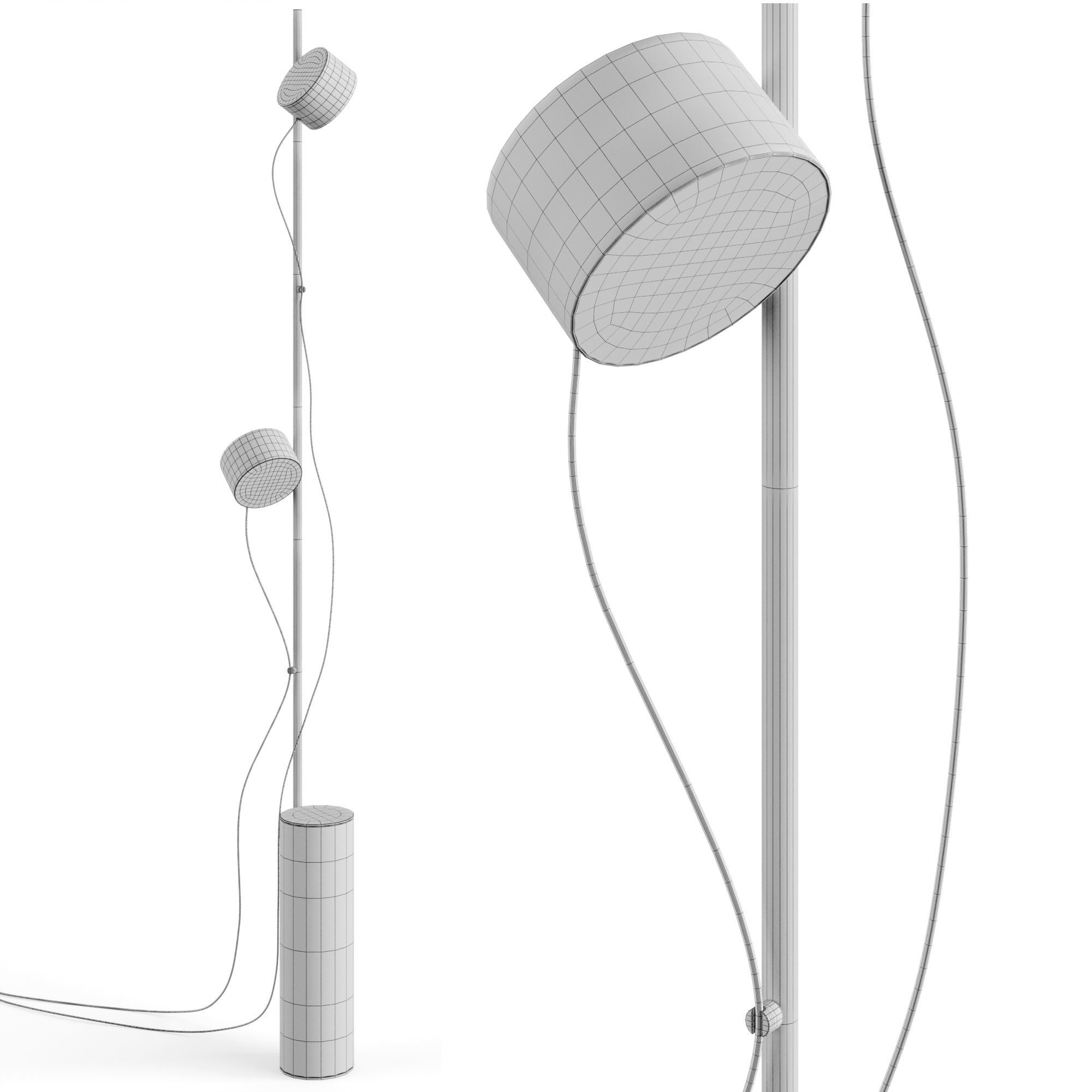 Post Floor lamp by Muuto 3D model_2