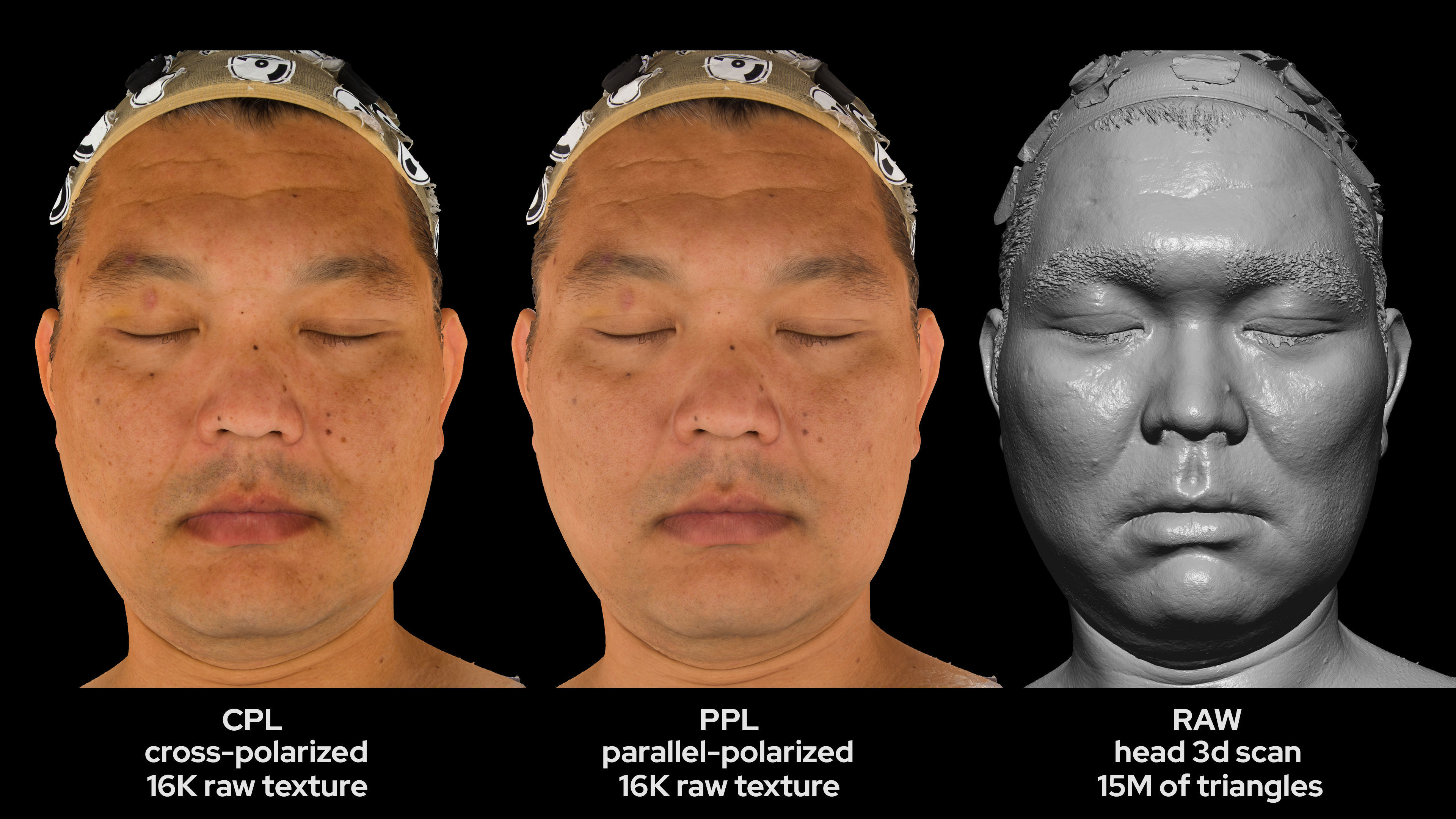 Asian Male 40s head scan 021 3D model_5