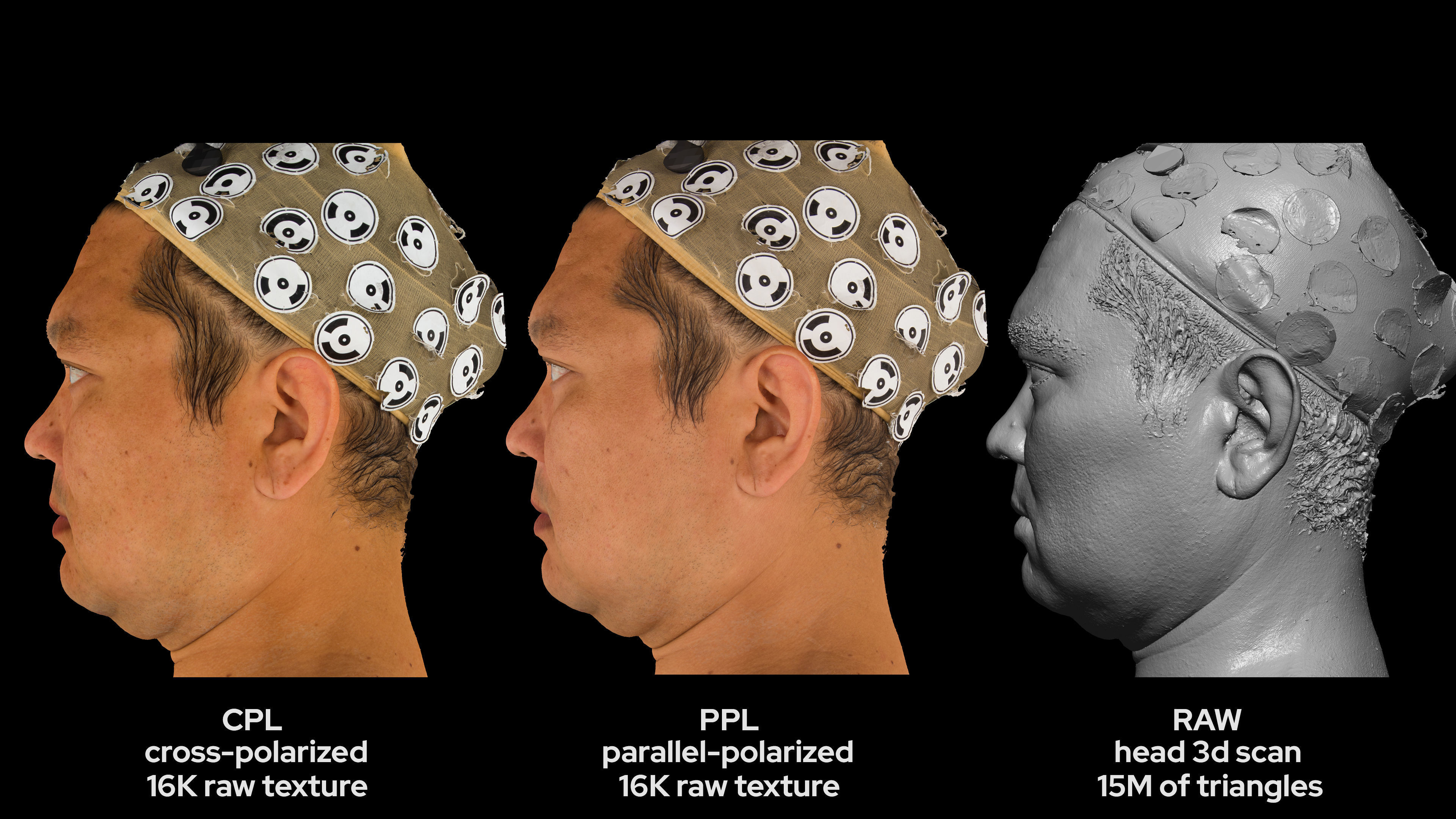 Asian Male 40s head scan 021 3D model_6