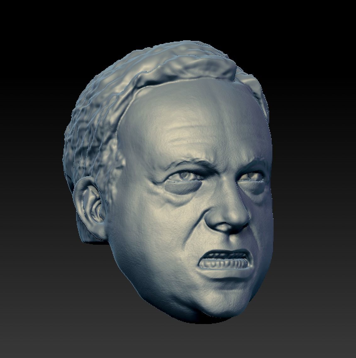 Alex Jones Growl 3D print model_5