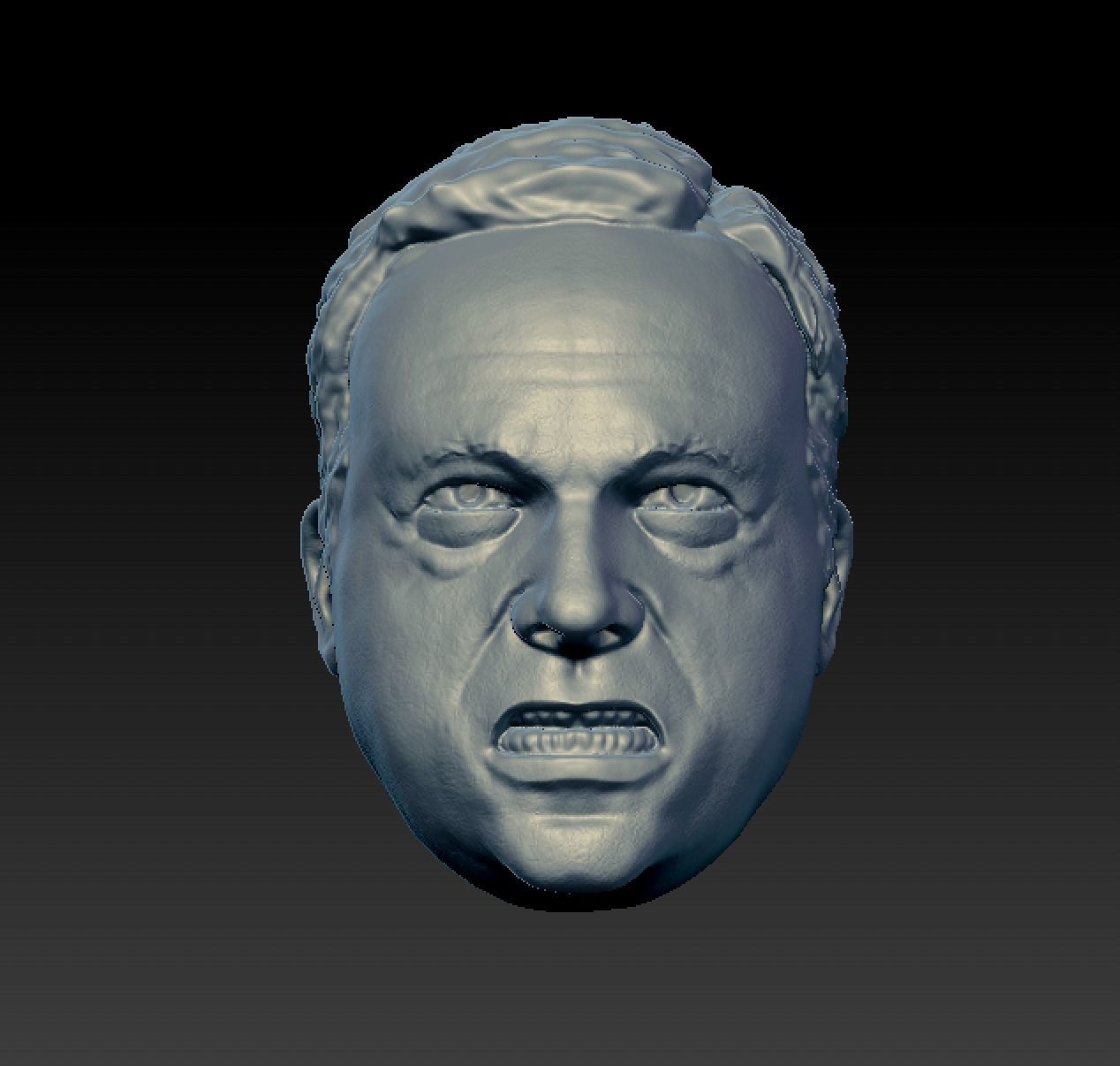 Alex Jones Growl 3D print model_4