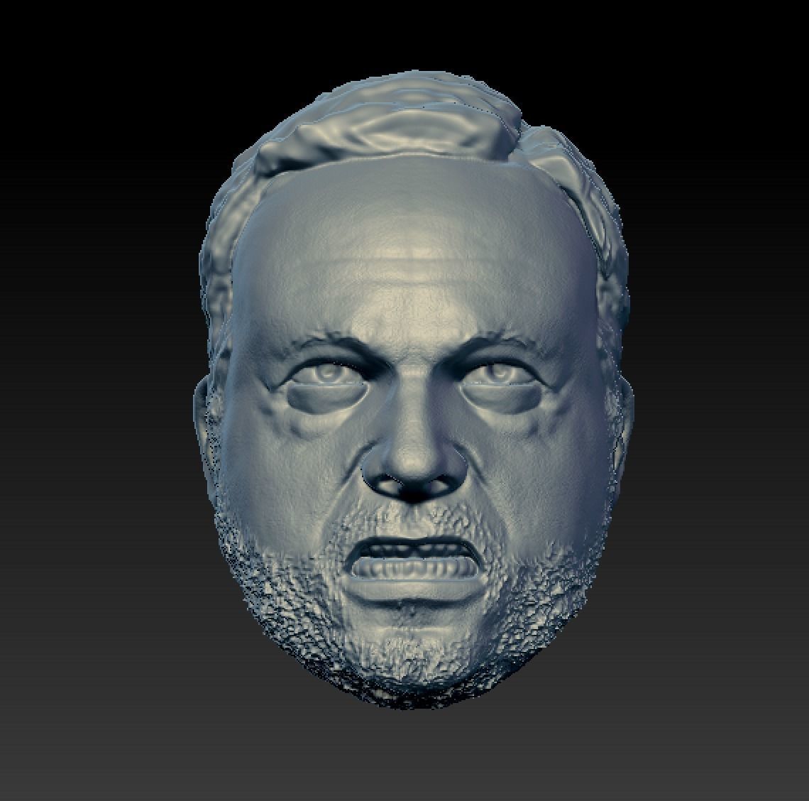 Alex Jones Growl 3D print model_1