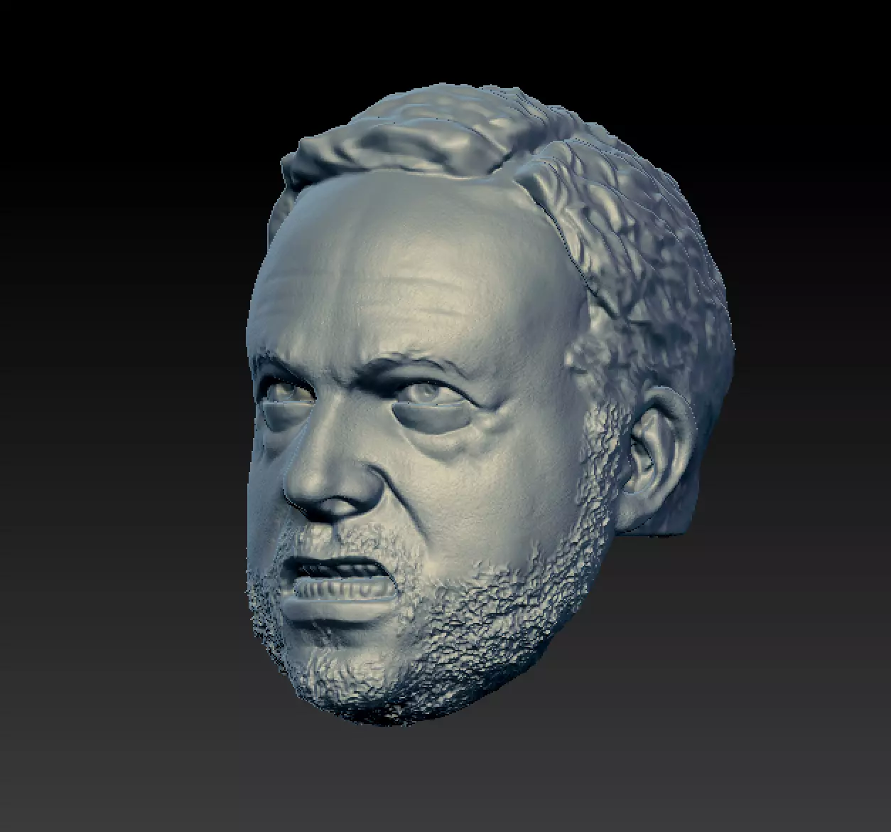 Alex Jones Growl 3D print model_0