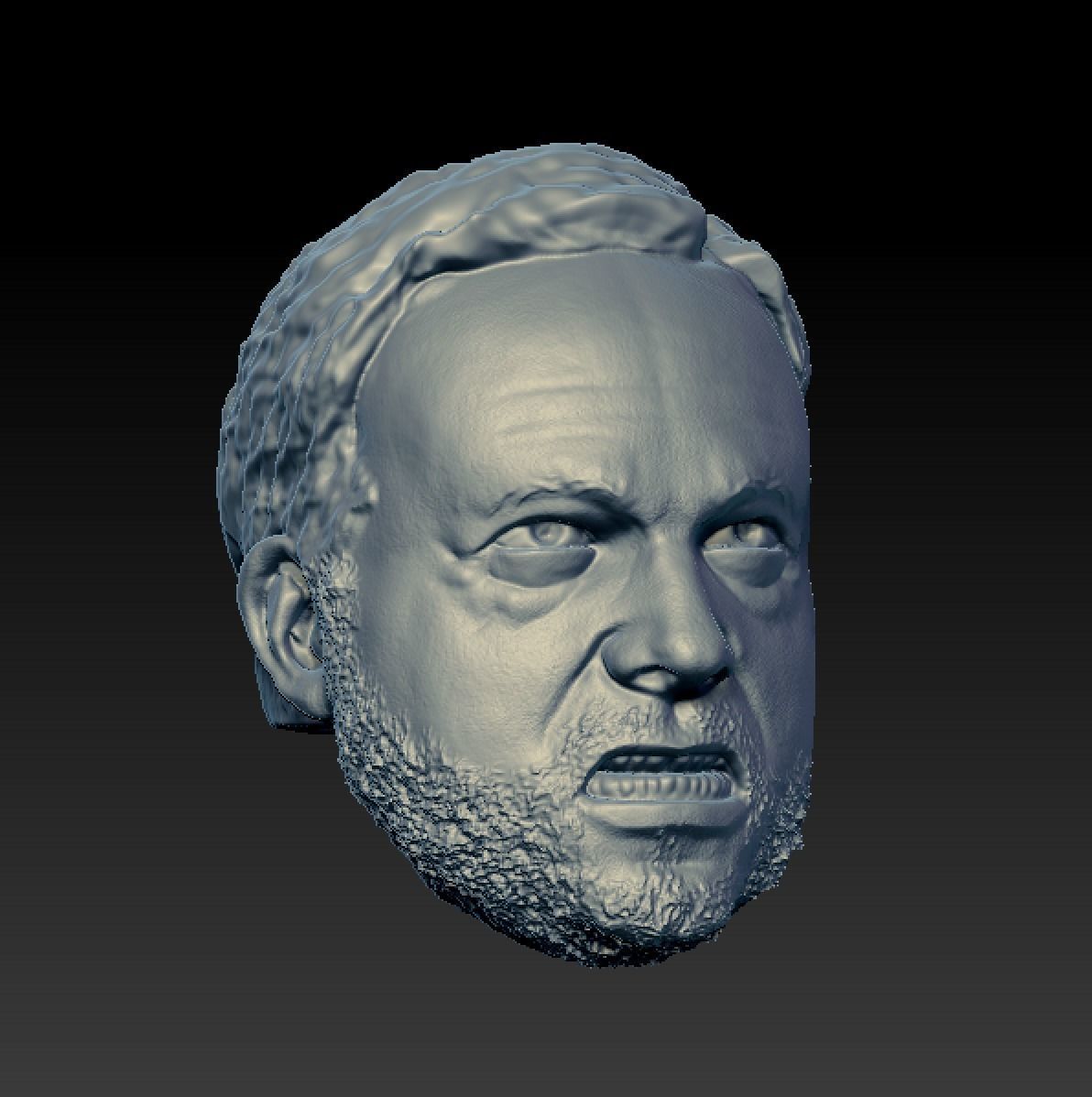 Alex Jones Growl 3D print model_2