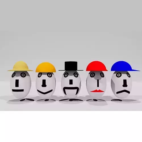EGG TOYS 3D MODELS PACKAGE