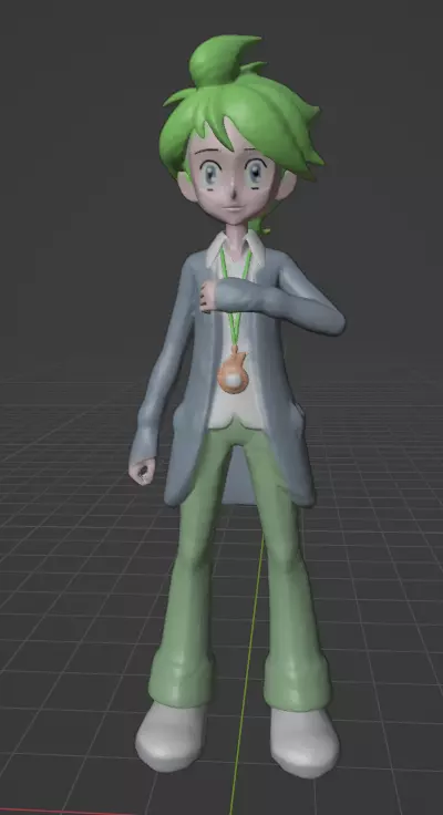 Wally pokemon trainer  3D print model_0