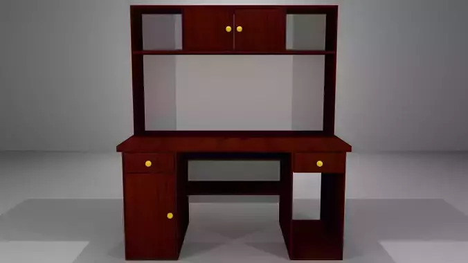 PC Desk 3D Model 3D model